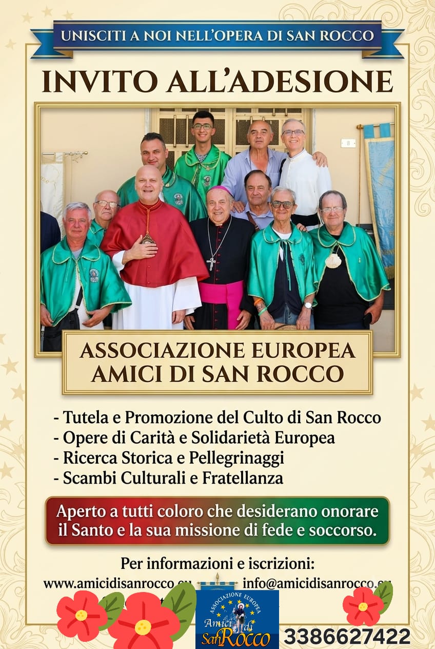 Invito all'adesione — Associazione Europea Amici di San Rocco